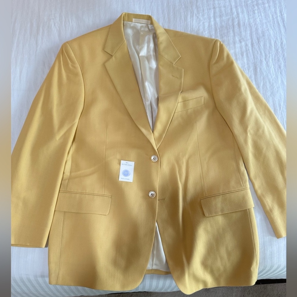 Tallia Uomo Luxury Blazer in Yellow